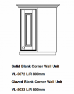 BLANK CORNER KITCHEN WALL UNIT